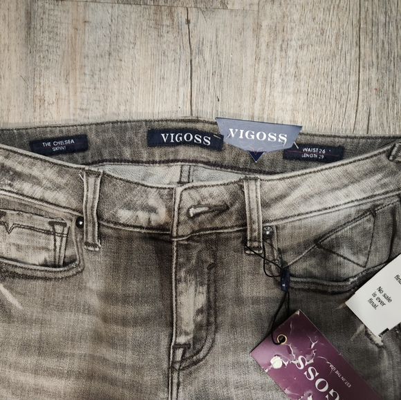VIGOSS JEANS SZ 26W X29L BNWT - Picture 2 of 4